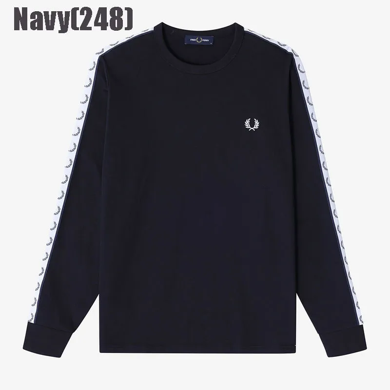 FRED PERRY  |Crew Neck Unisex Street Style U-Neck Long Sleeves Plain