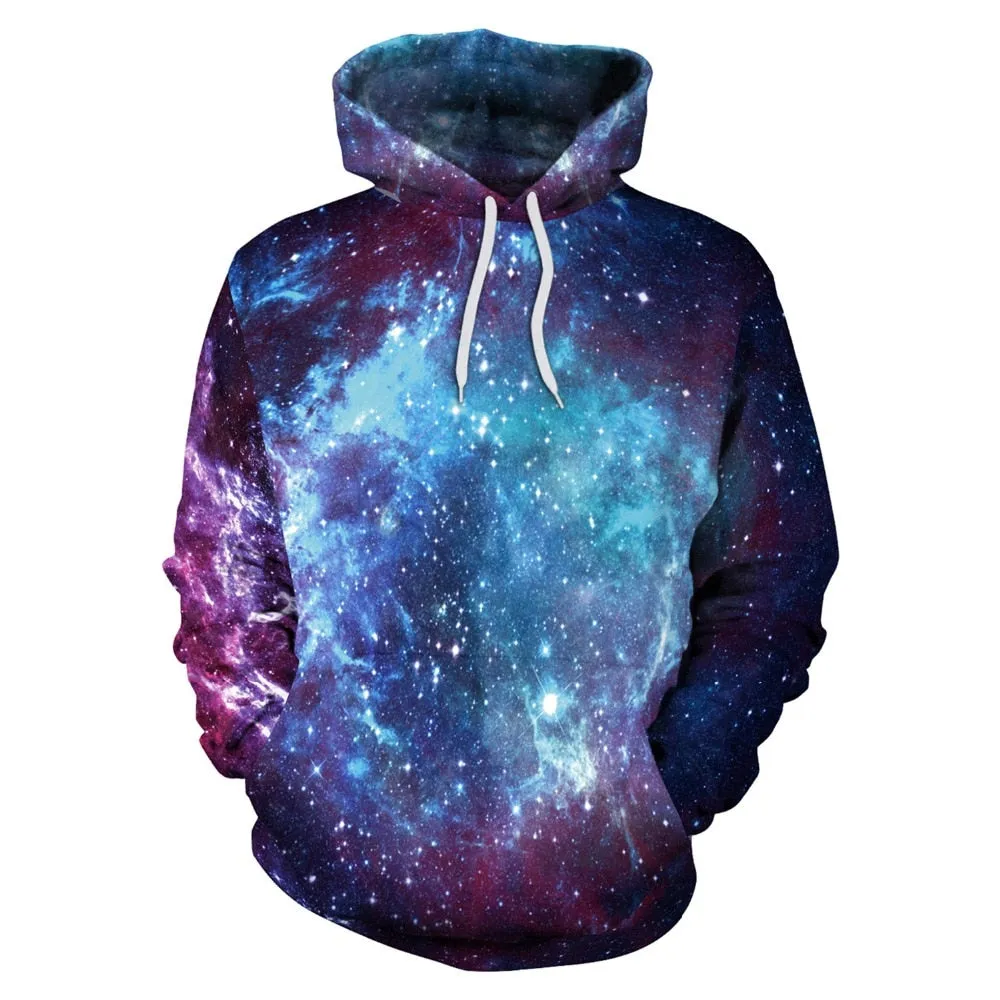 Galaxy 3D Print Hoodie For Women