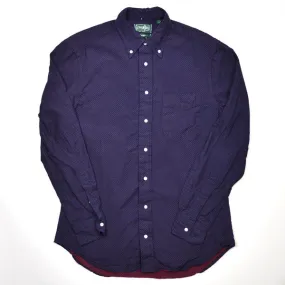 Gitman Vintage - Indigo Pin Dot Shirt - Navy / Red