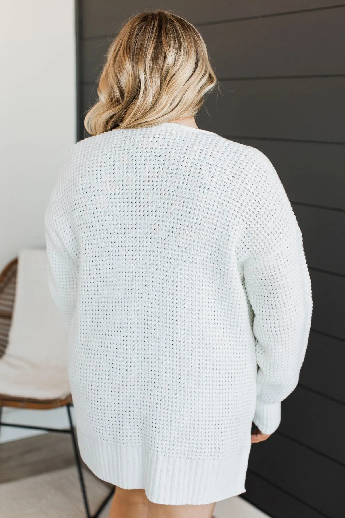 Gives Me Feelings Knit Cardigan- Ivory