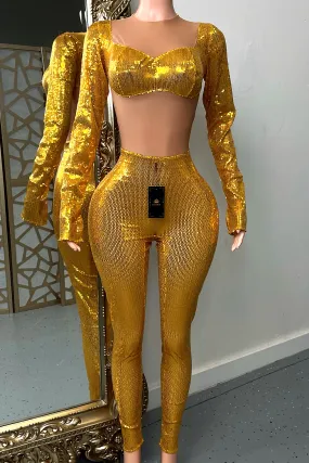 Golden Illusion Bodysuit(Ready To Ship)