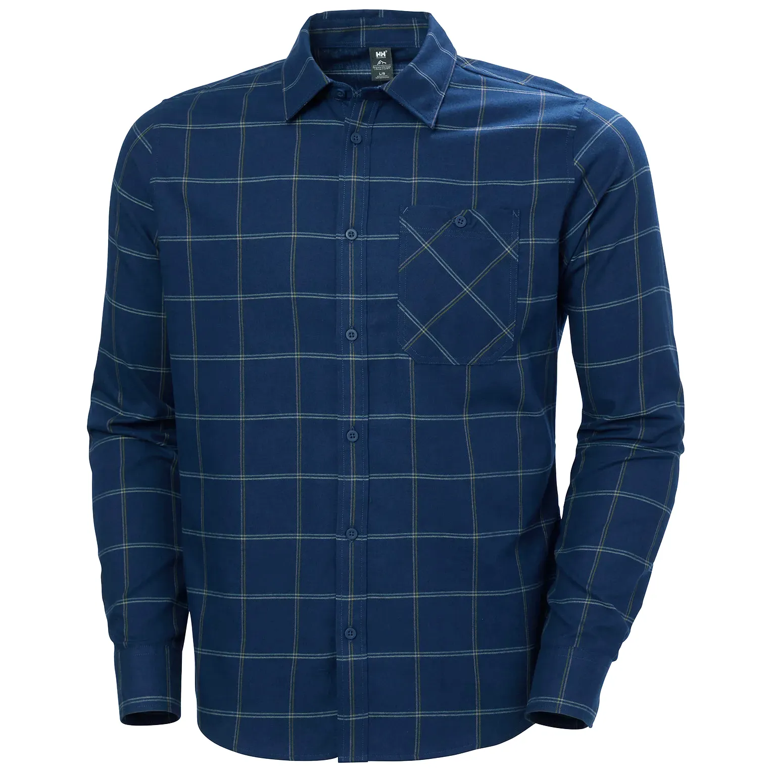 Helly Hansen Men's Aker Flannel Ls Shirt Ocean | Buy Helly Hansen Men's Aker Flannel Ls Shirt Ocean here | Outnorth