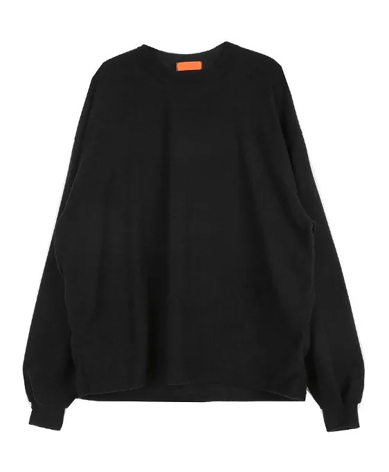 HOLY IN CODE  |Crew Neck Unisex Street Style Long Sleeves Plain Oversized