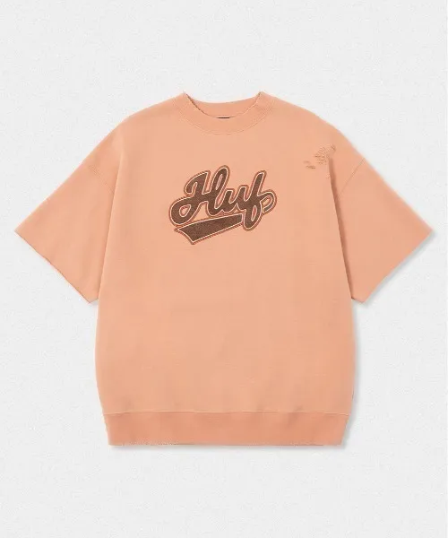 HUF  |Crew Neck Pullovers Unisex Street Style Plain Cotton