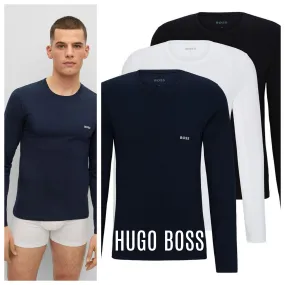 Hugo Boss  |Crew Neck Pullovers Long Sleeves Plain Long Sleeve T-shirt