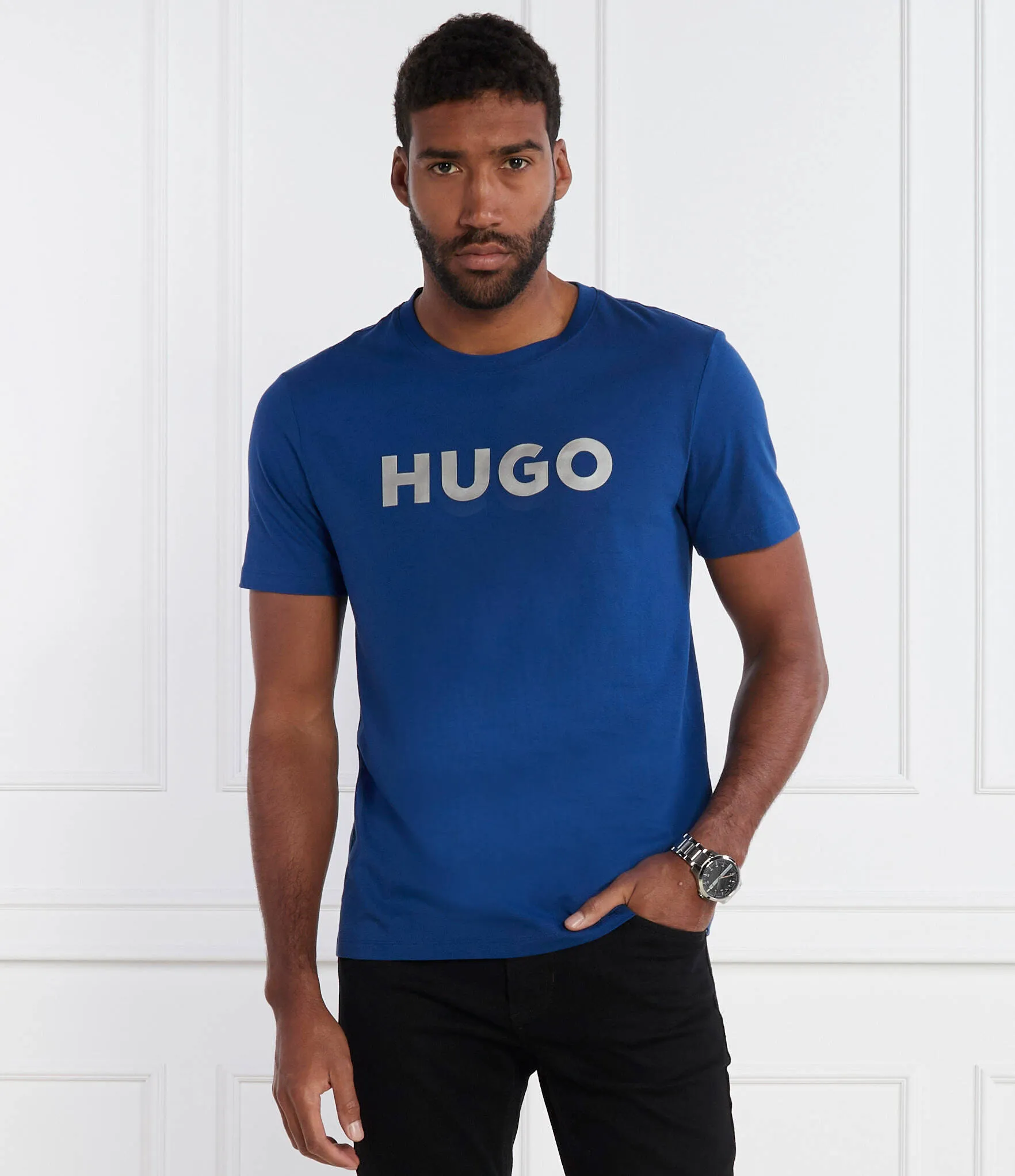 Hugo Boss  |Crew Neck Pullovers Unisex Street Style Plain Cotton