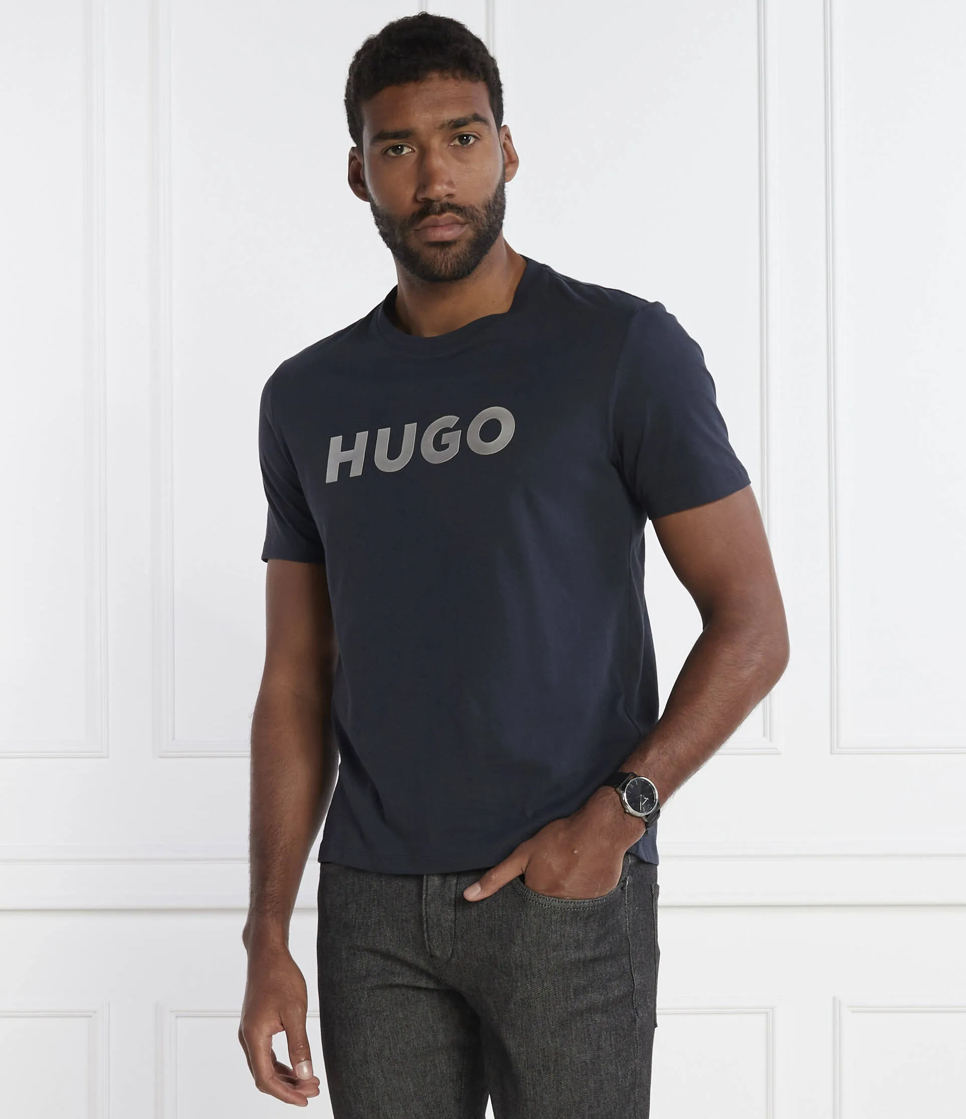 Hugo Boss  |Crew Neck Pullovers Unisex Street Style Plain Cotton