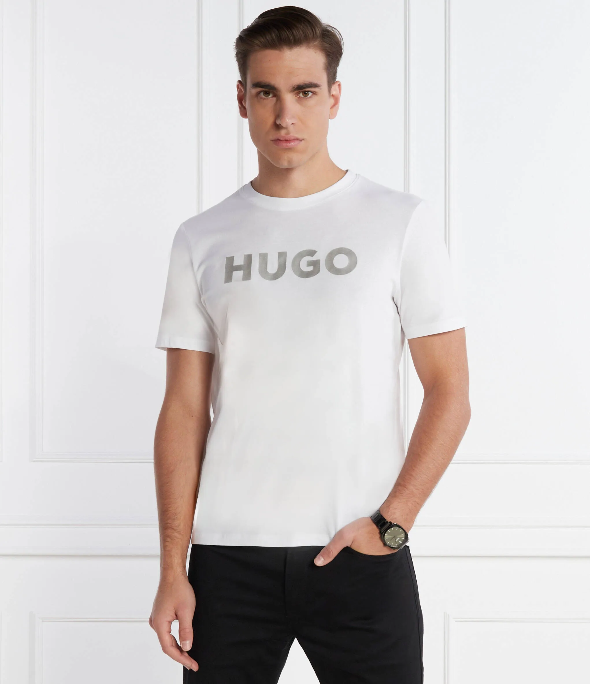 Hugo Boss  |Crew Neck Pullovers Unisex Street Style Plain Cotton