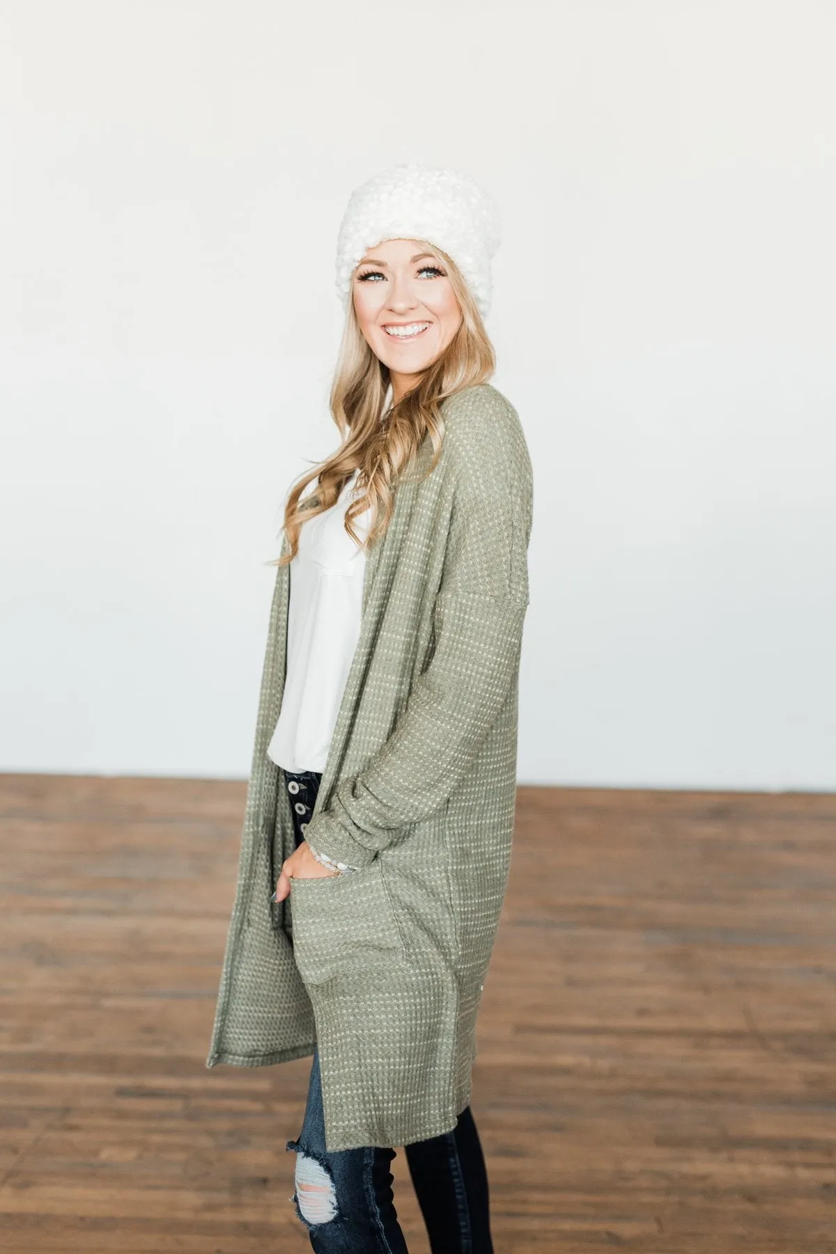 Into The Stars Lightweight Cardigan- Sage