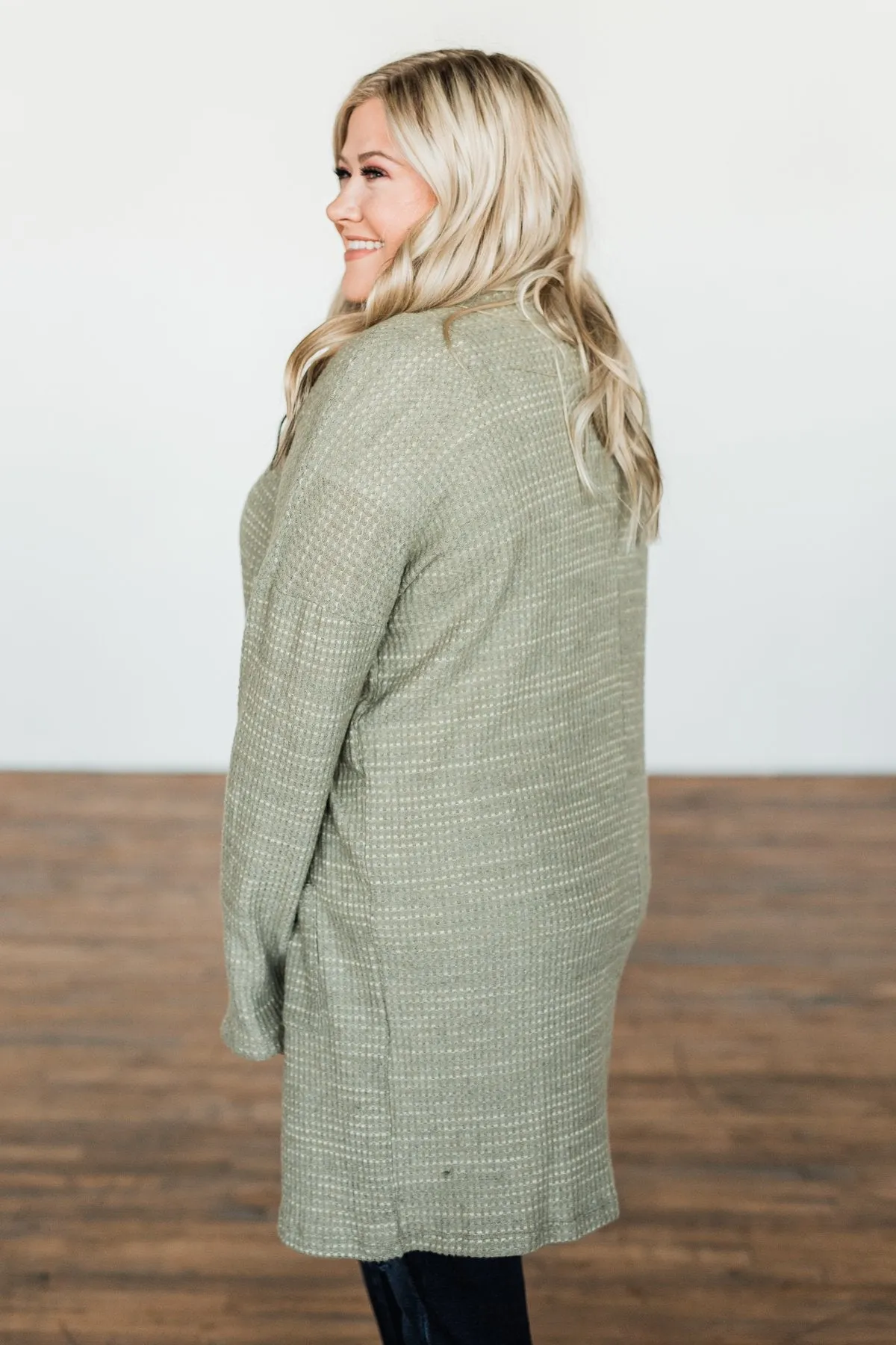 Into The Stars Lightweight Cardigan- Sage