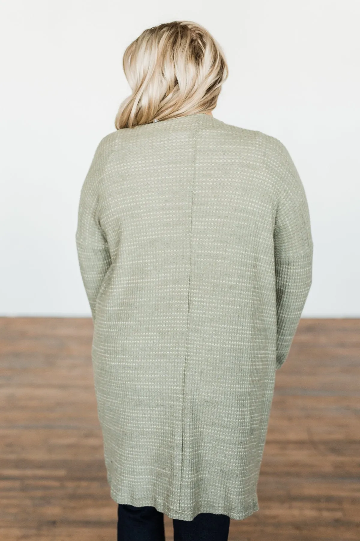 Into The Stars Lightweight Cardigan- Sage