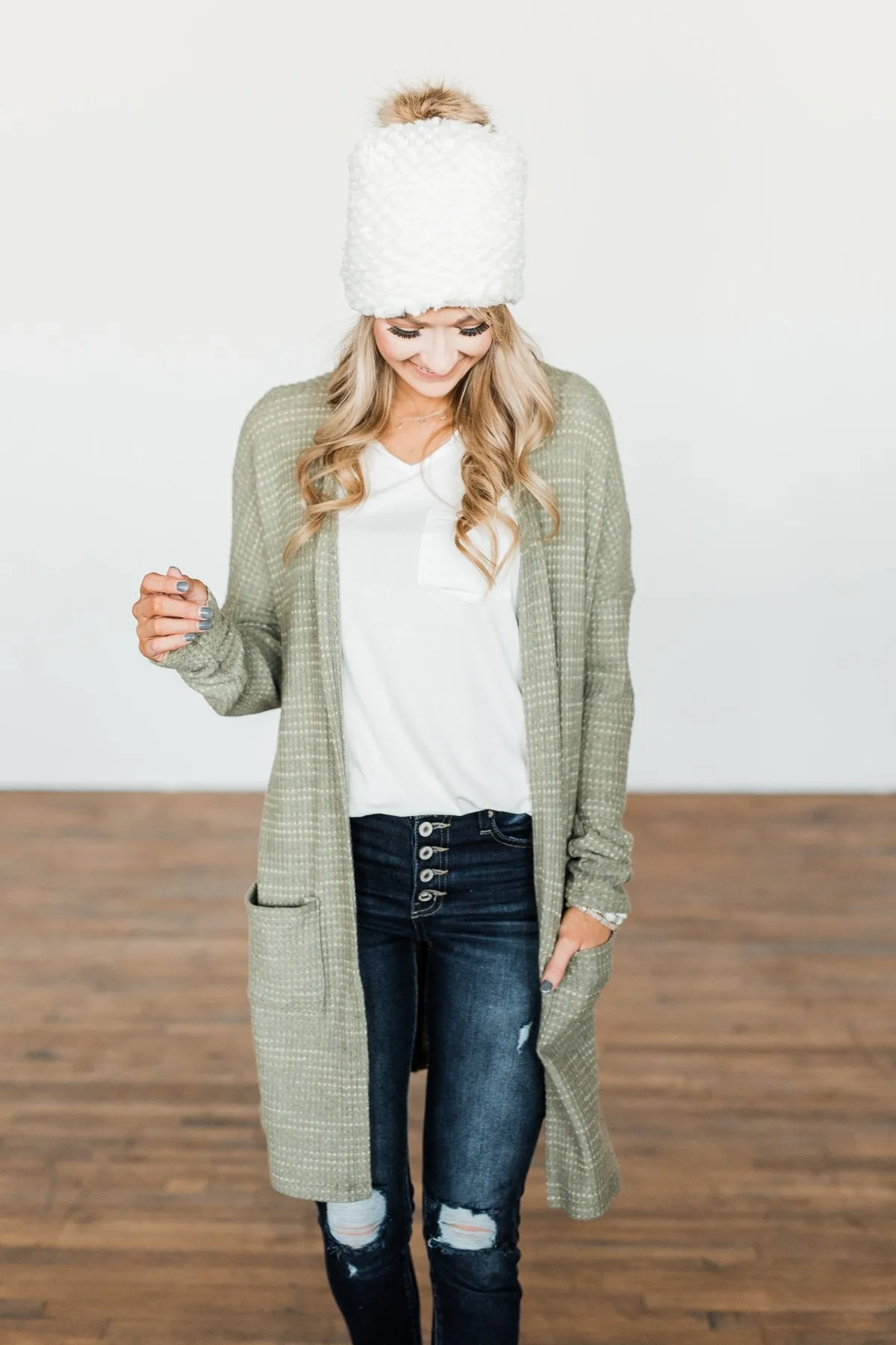 Into The Stars Lightweight Cardigan- Sage