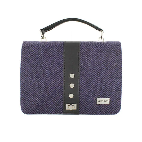 Irish Tweed and Leather Fiona Clutch Bag