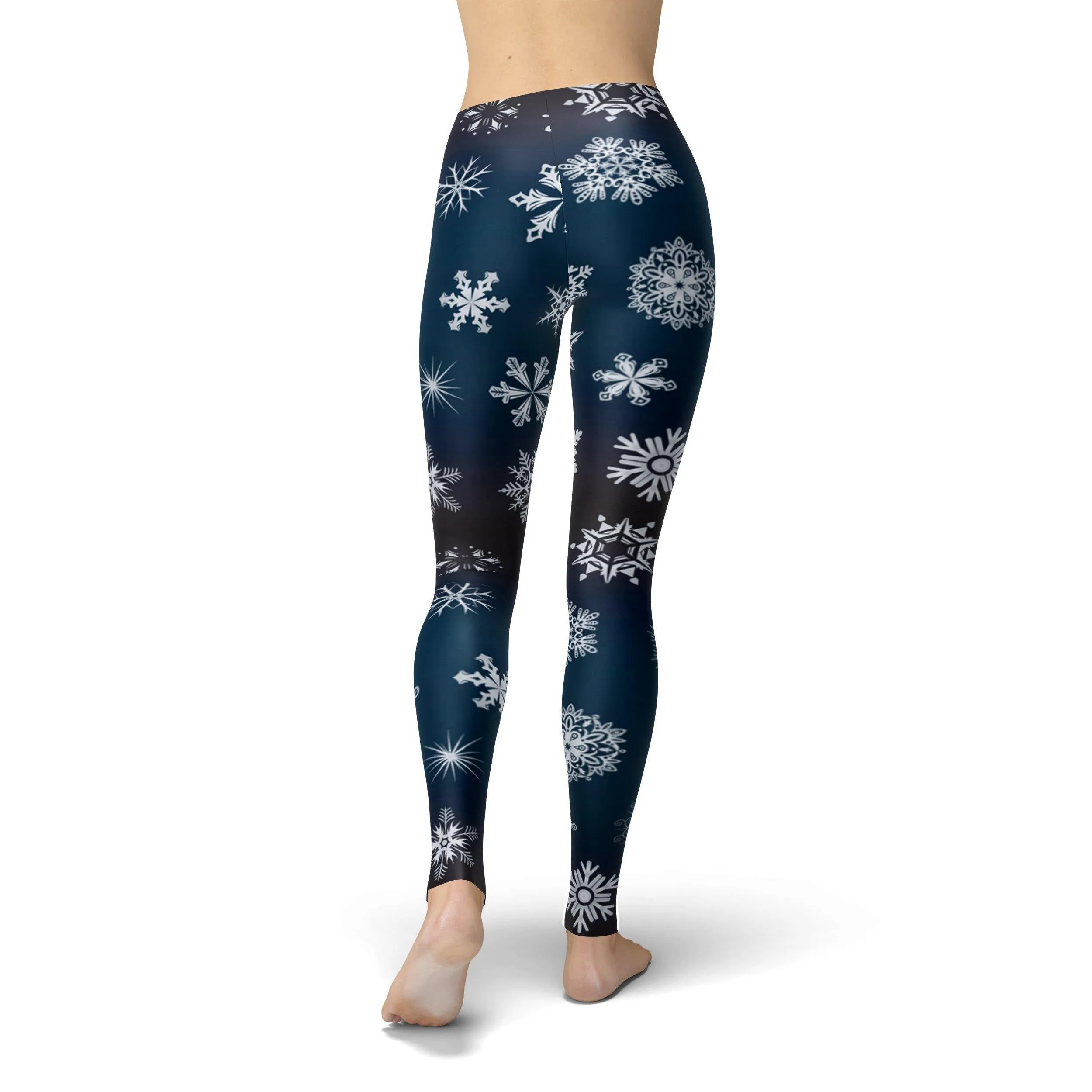 Jean Crystal Snowflakes Leggings