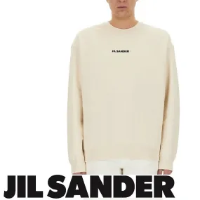 Jil Sander  |Crew Neck Pullovers Unisex Blended Fabrics Long Sleeves