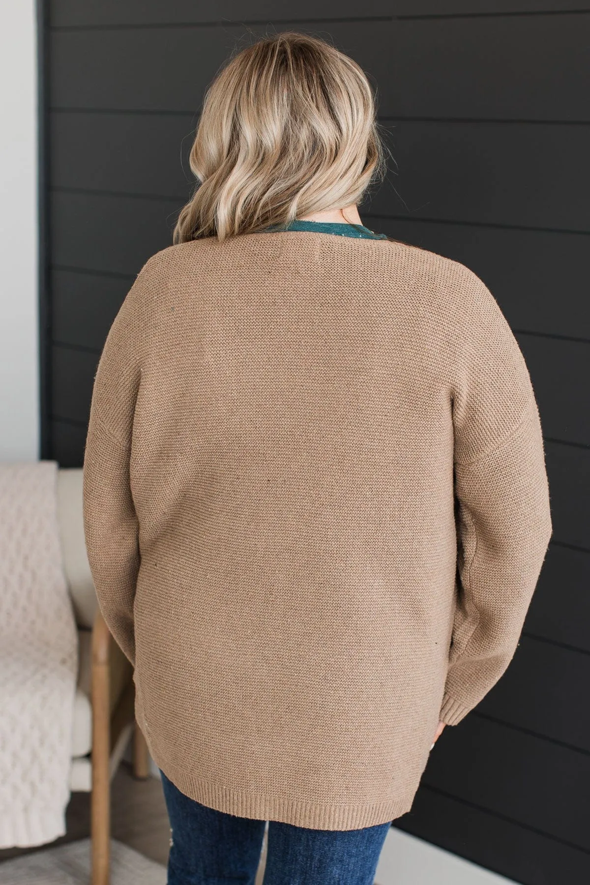 Keep Things Simple Knit Cardigan- Mocha