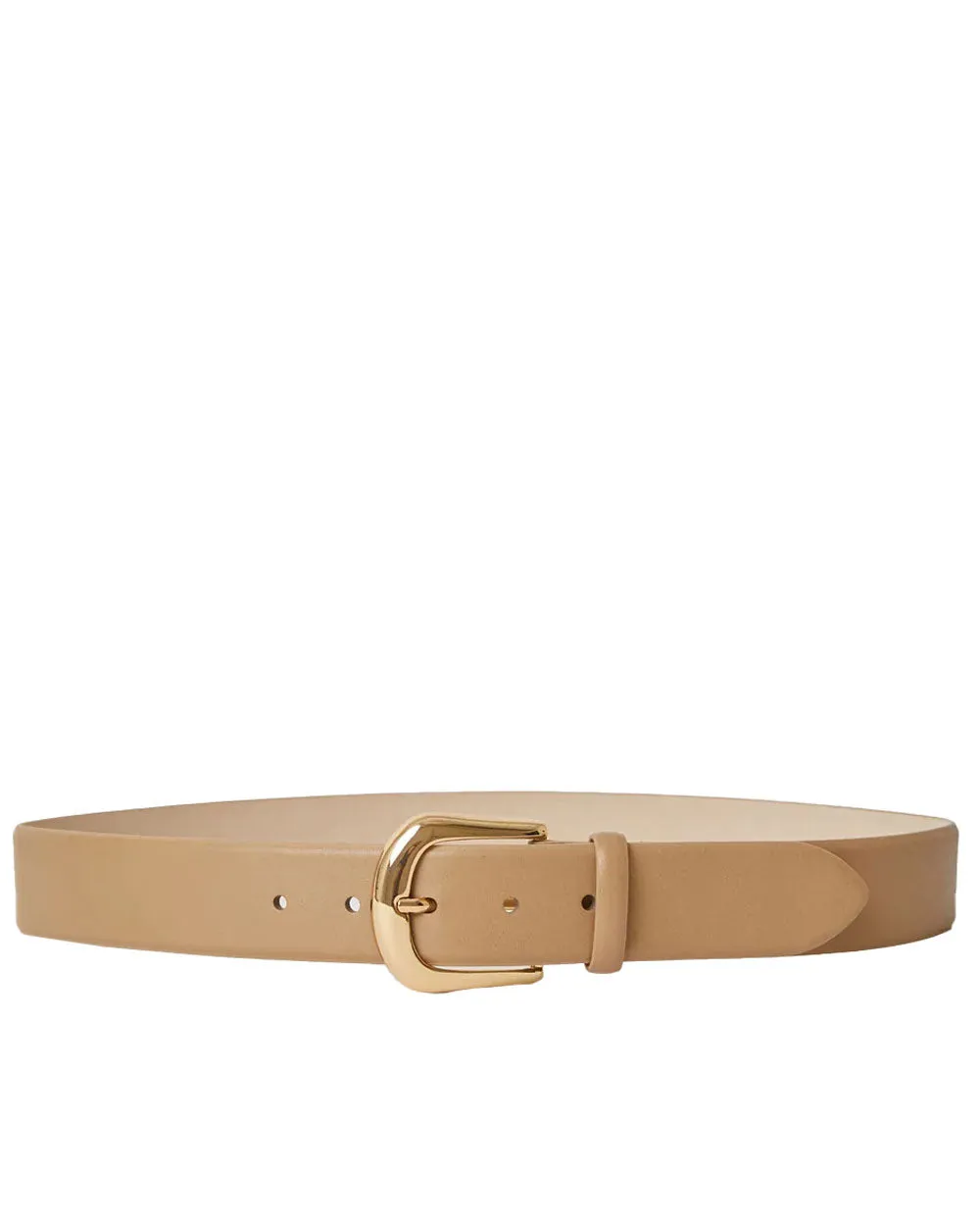 Kennedy Belt in Camel and Gold