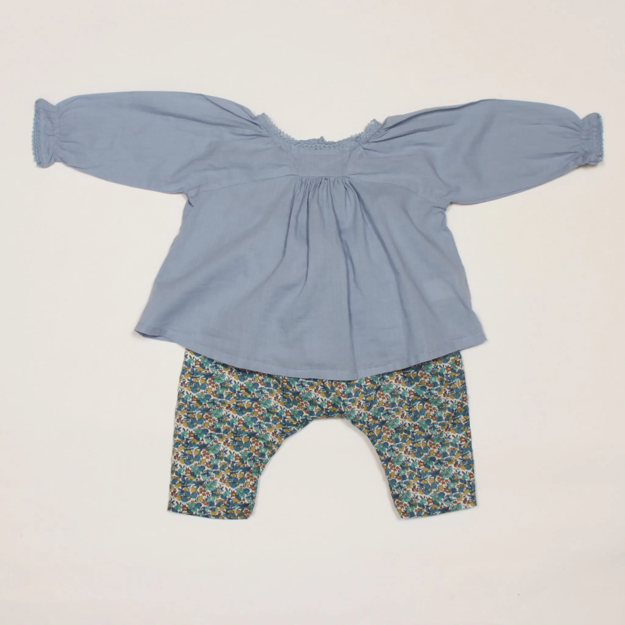 La Coqueta Floral Print Baby Trousers