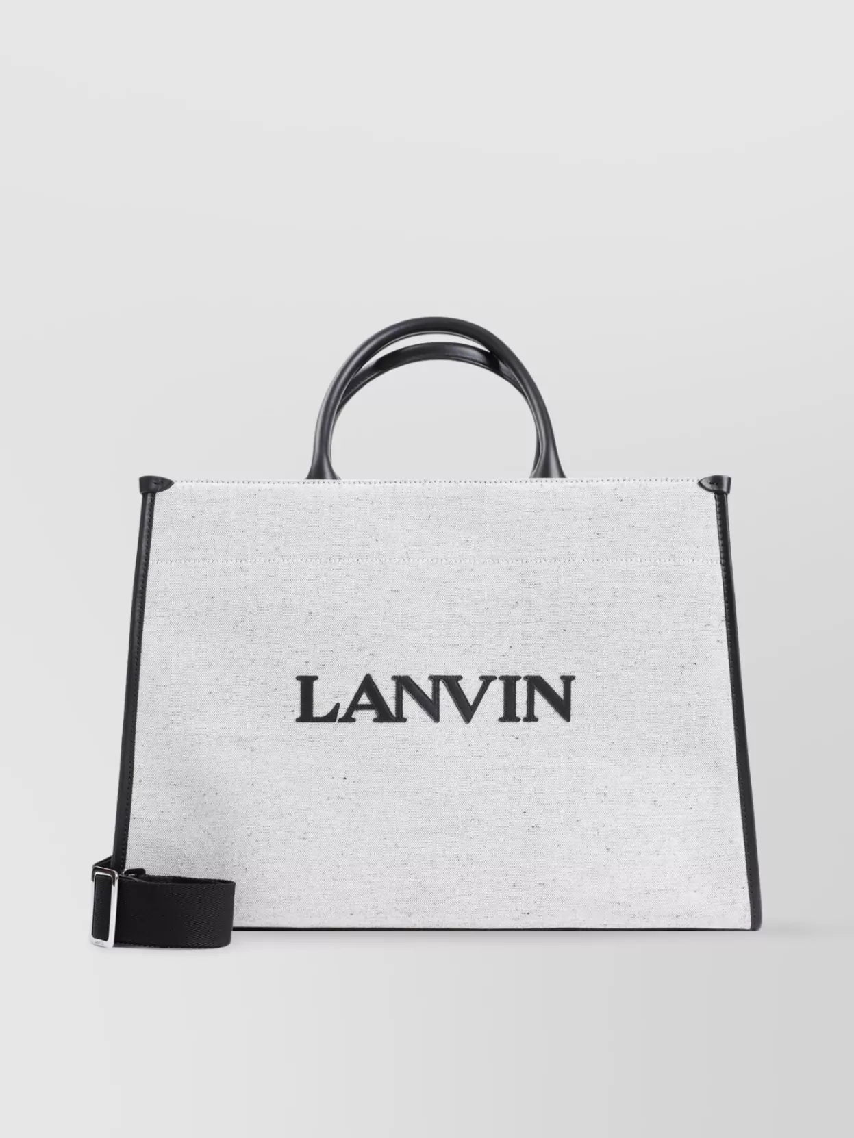 Lanvin   Cotton and linen tote bag