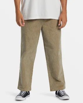 Larry Elastic Waist Corduroy Pants - Dune