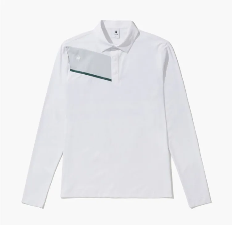 le coq sportif  |Street Style Long Sleeves Logo Polos