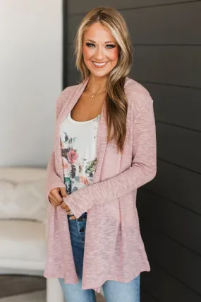 Learn About Myself Knit Cardigan- Mauve