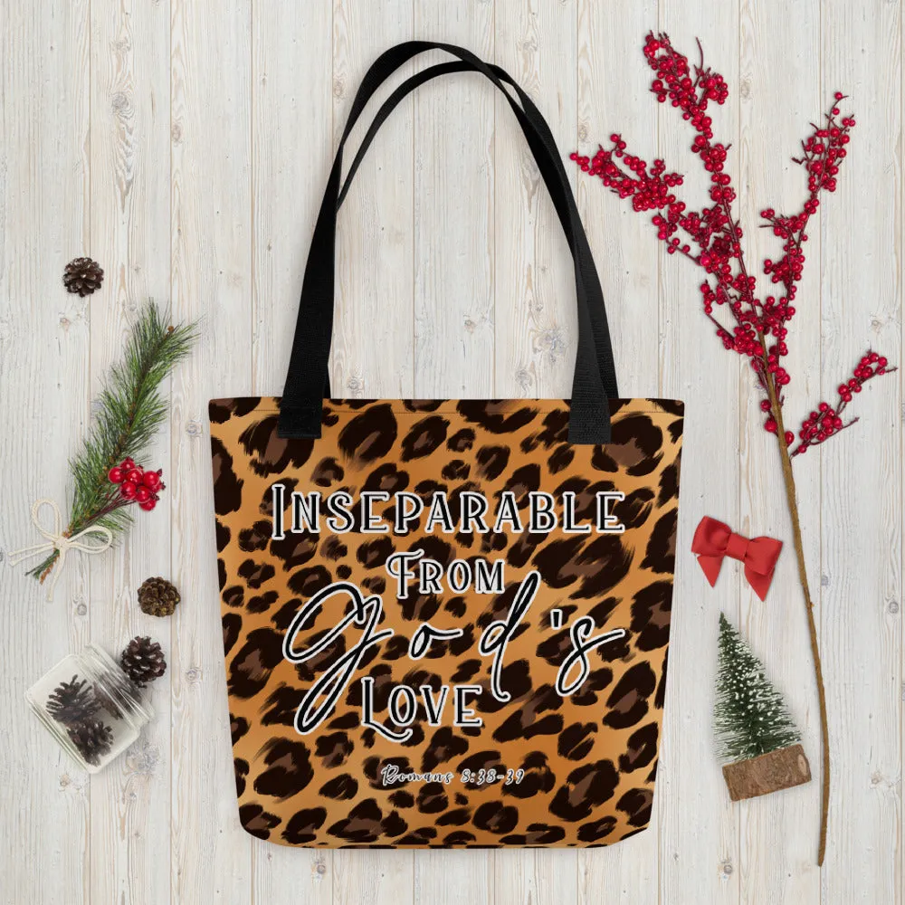 Limited Edition Premium Tote Bag - Inseparable From God's Love (Design: Leopard)