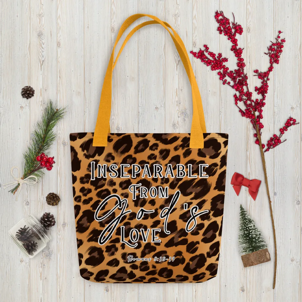 Limited Edition Premium Tote Bag - Inseparable From God's Love (Design: Leopard)