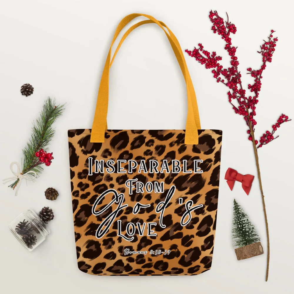 Limited Edition Premium Tote Bag - Inseparable From God's Love (Design: Leopard)