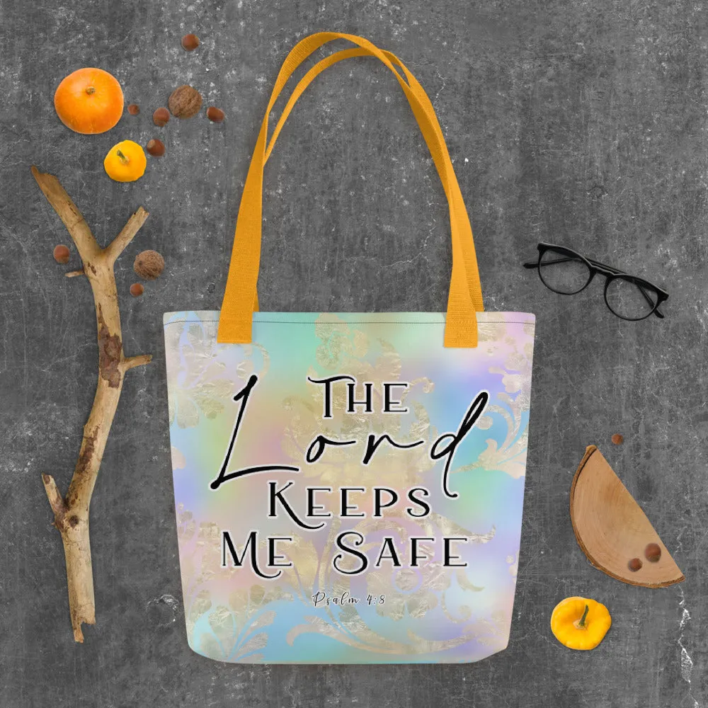 Limited Edition Premium Tote Bag - The Lord Keeps Me Safe (Design: Golden Spring)