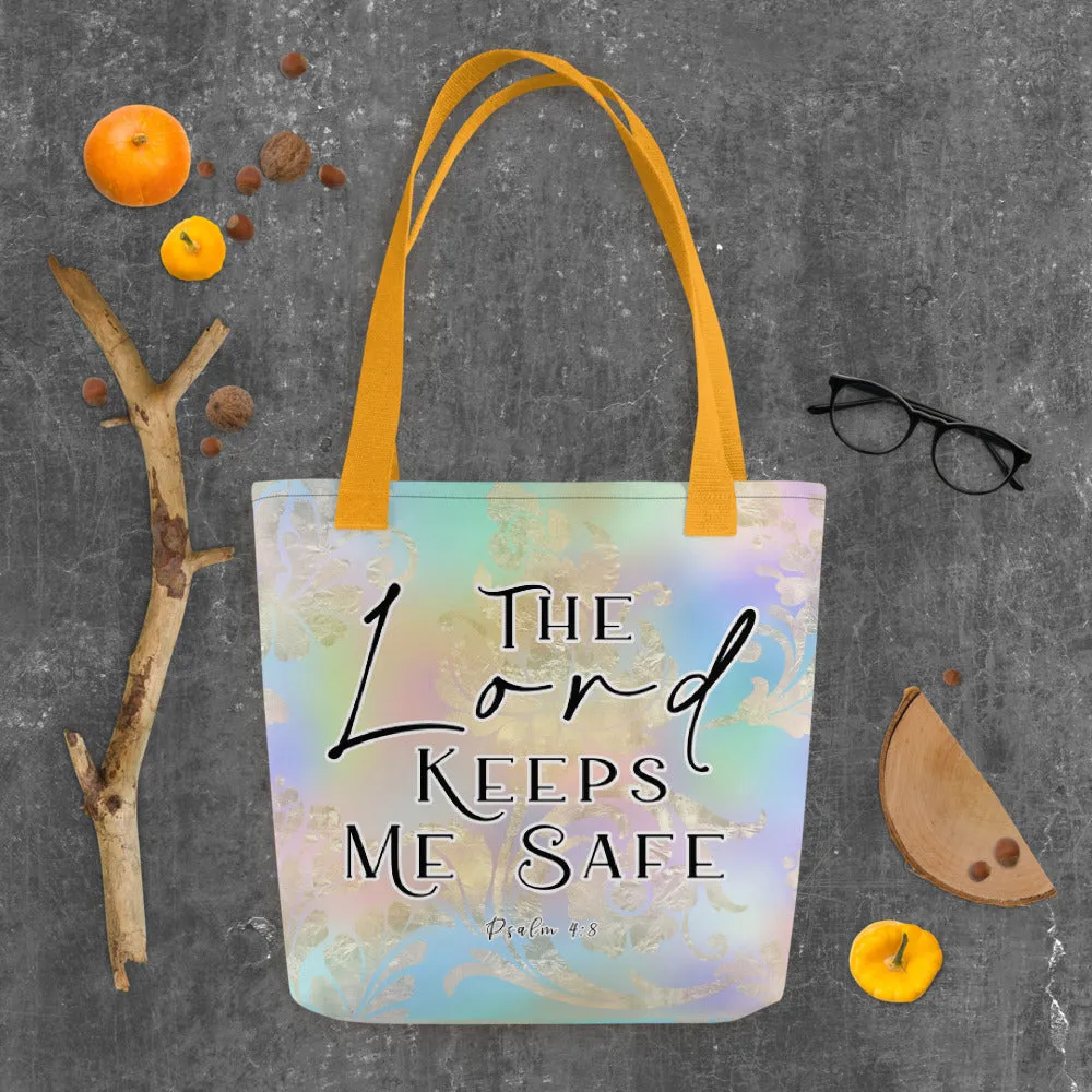 Limited Edition Premium Tote Bag - The Lord Keeps Me Safe (Design: Golden Spring)