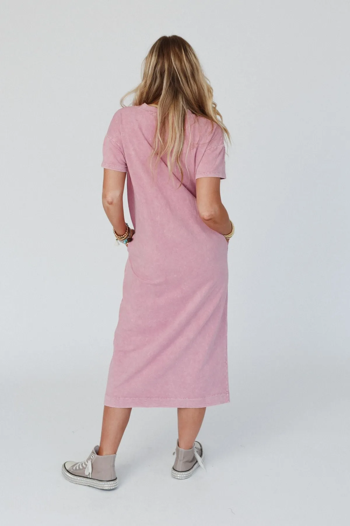 Long Weekend Maxi Tee Dress - Mauve