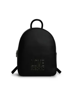 Love Moschino Logo Plaque Zip Around Backpack