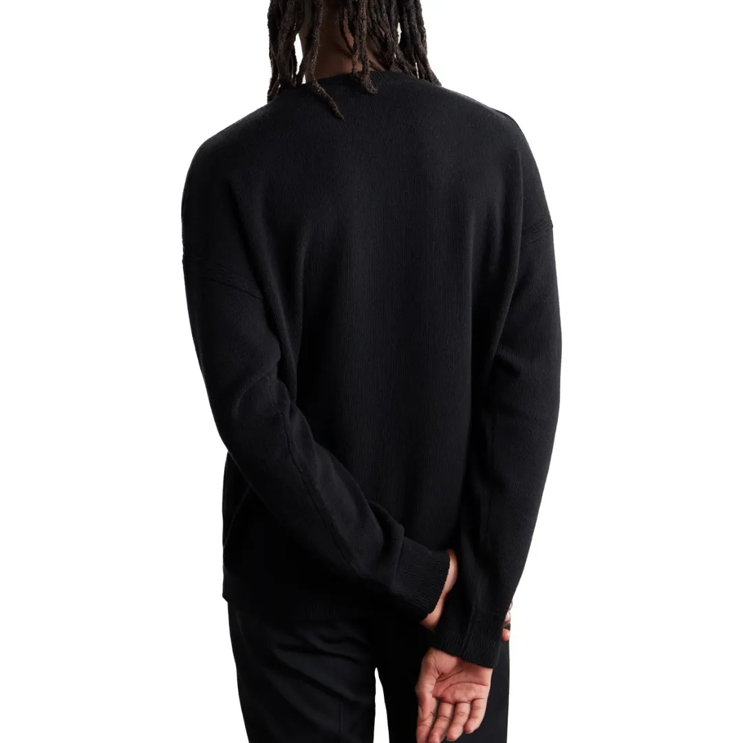 MAISON KITSUNE  |Crew Neck Pullovers Unisex Wool Bi-color Long Sleeves Plain