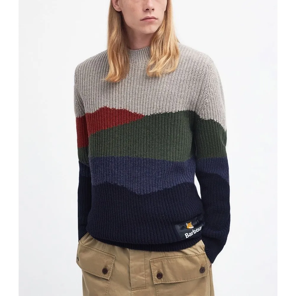 MAISON KITSUNE  |Crew Neck Pullovers Unisex Wool Long Sleeves