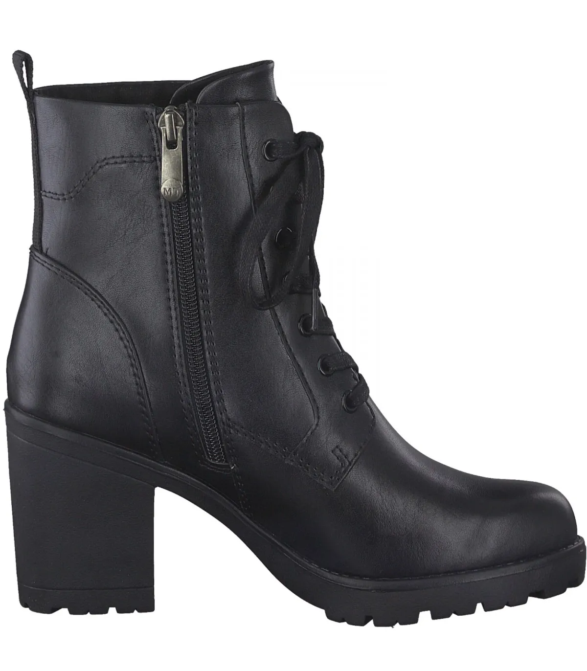 Marco Tozzi Army Boot Heeled Black