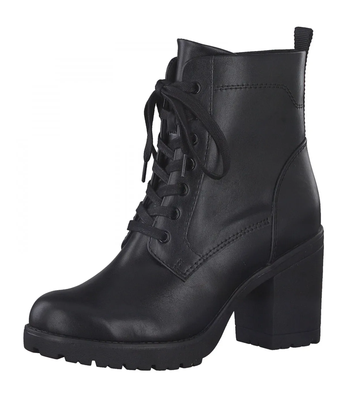 Marco Tozzi Army Boot Heeled Black