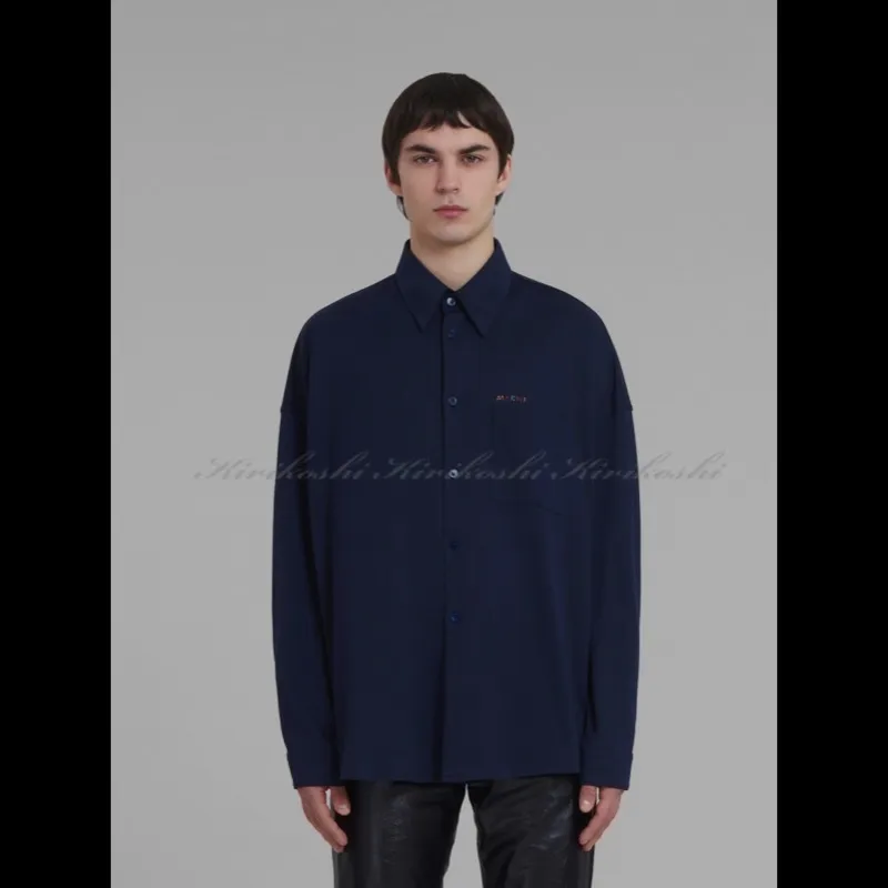 MARNI  |Street Style Long Sleeves Plain Cotton Designers Shirts