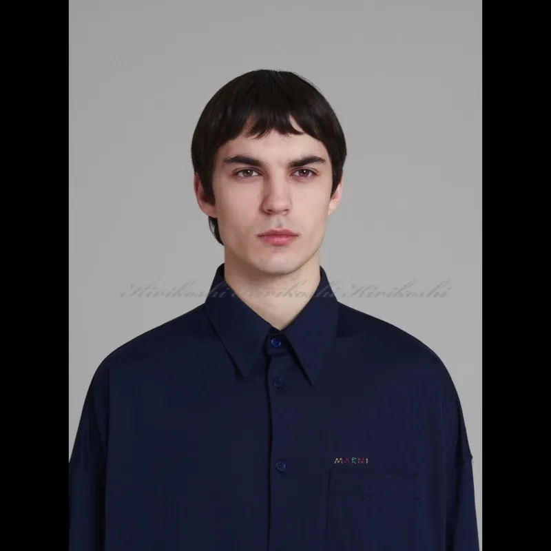 MARNI  |Street Style Long Sleeves Plain Cotton Designers Shirts