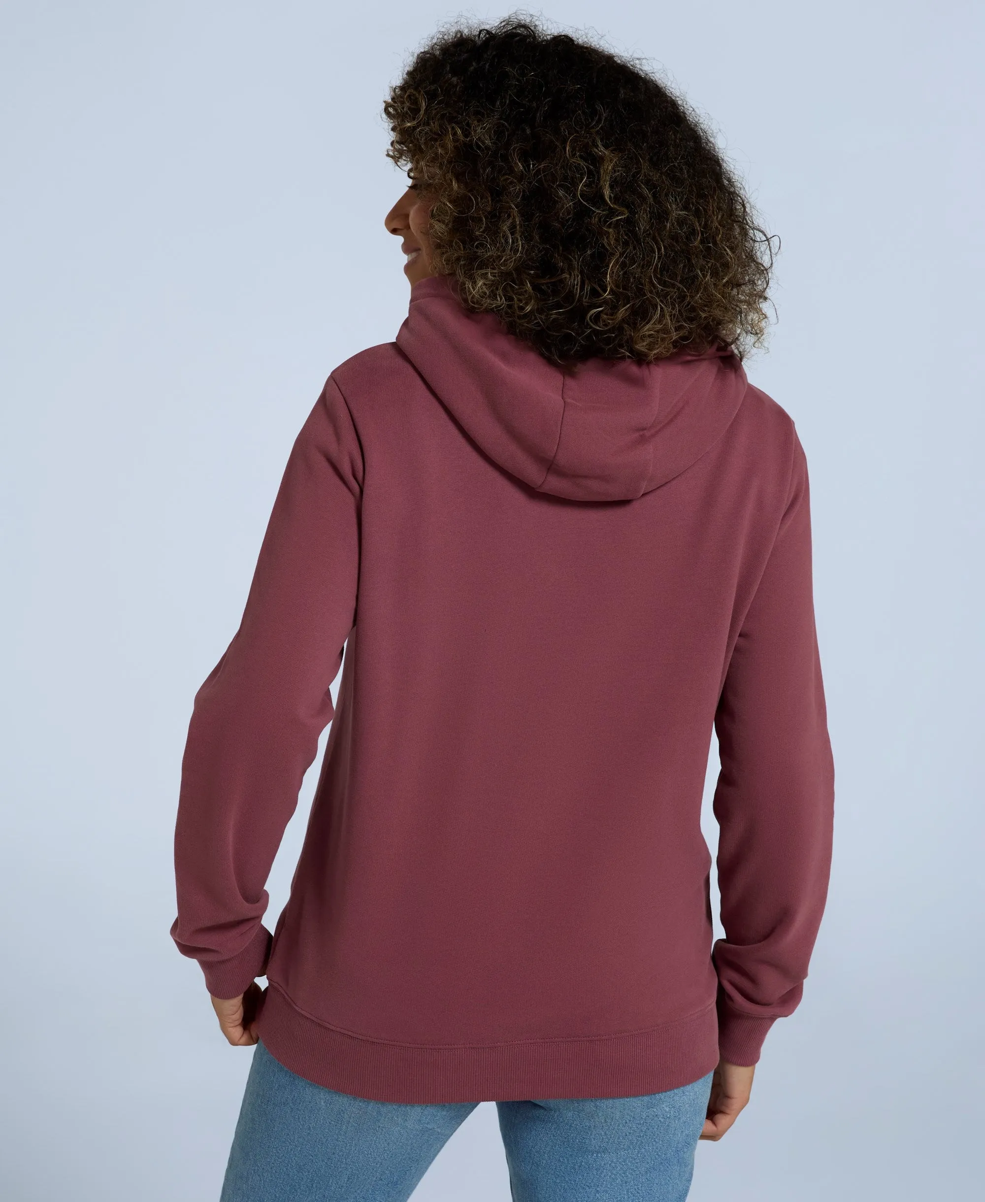 Maya Womens Hoodie - Burgundy