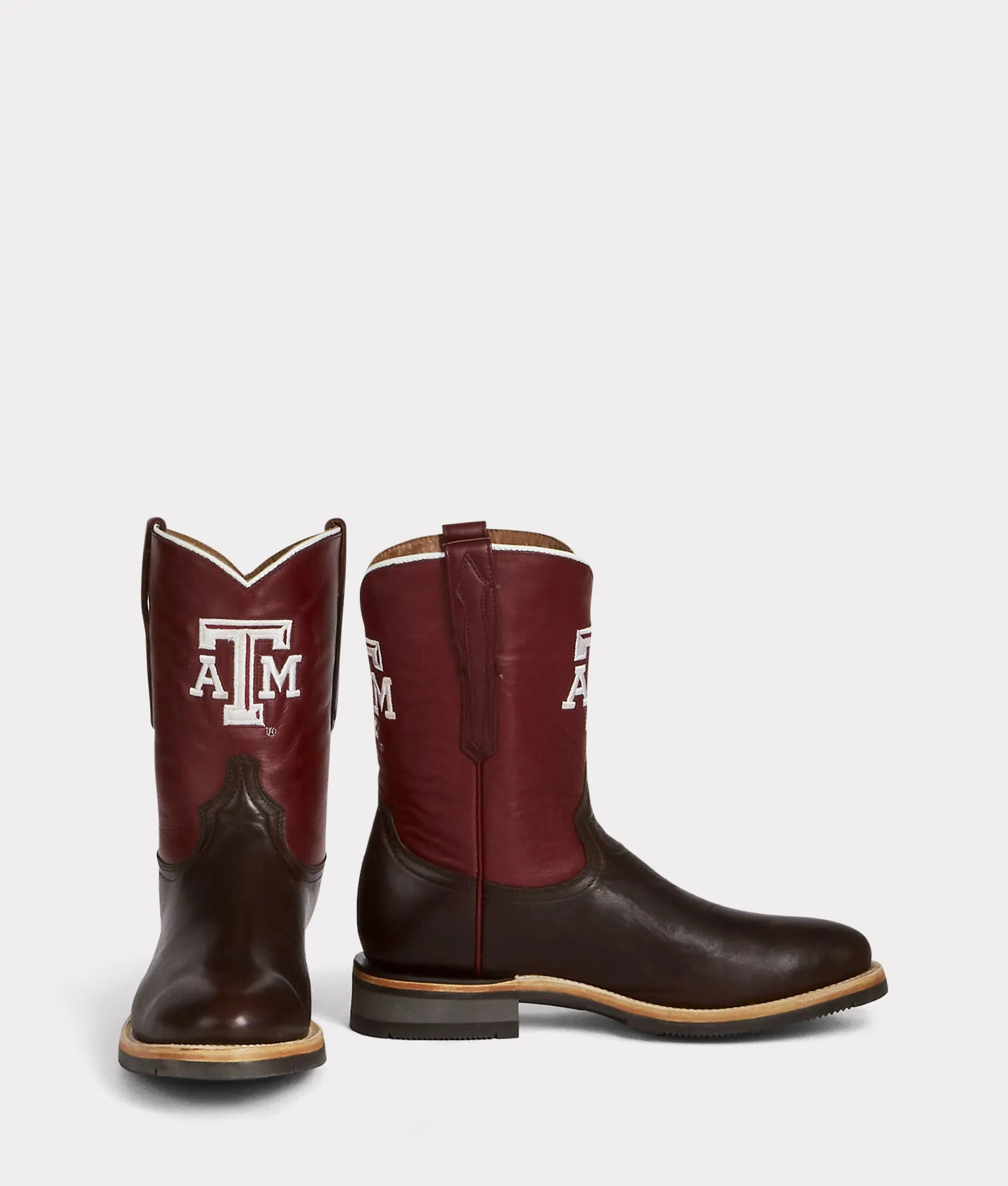 Men's A&M Roper Barn Boot :: Chocolate