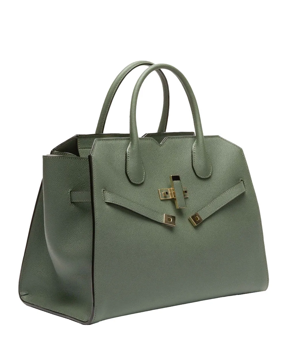 Milano Two Handles Medium Bag in Muschio