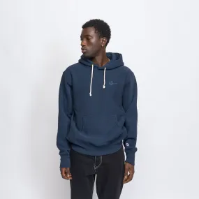 Milk - Basic Embroidered Small Logo Hoodie (Navy)