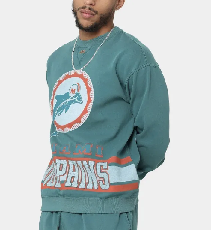 Mitchell&Ness  |Crew Neck Pullovers Blended Fabrics Street Style U-Neck