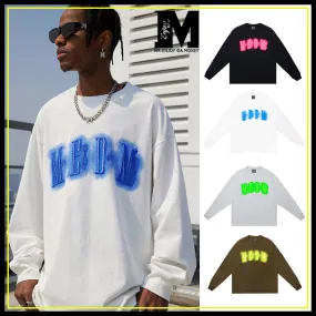 MR. ENJOY DA MONEY  |Crew Neck Unisex Sweat Street Style Long Sleeves Cotton