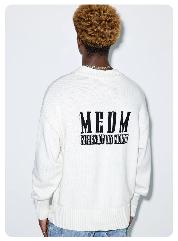 MR. ENJOY DA MONEY  |Pullovers Unisex Street Style Long Sleeves Logo Sweaters