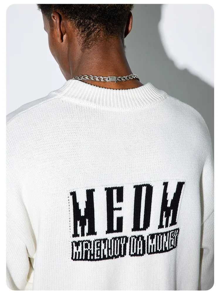 MR. ENJOY DA MONEY  |Pullovers Unisex Street Style Long Sleeves Logo Sweaters