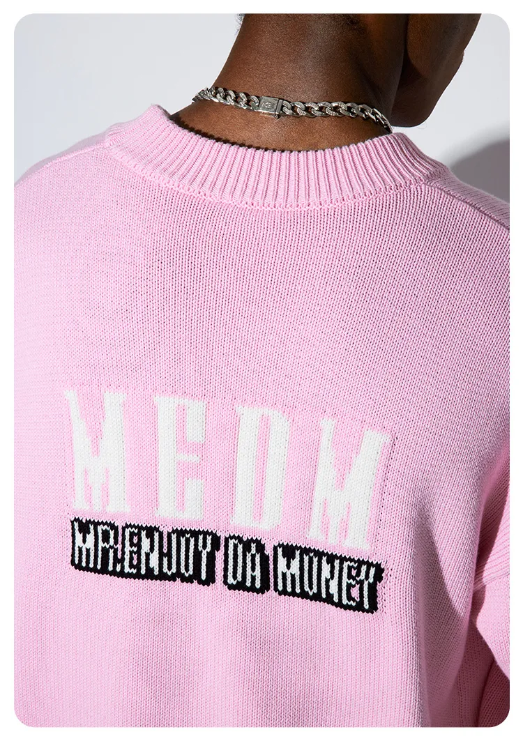 MR. ENJOY DA MONEY  |Pullovers Unisex Street Style Long Sleeves Logo Sweaters