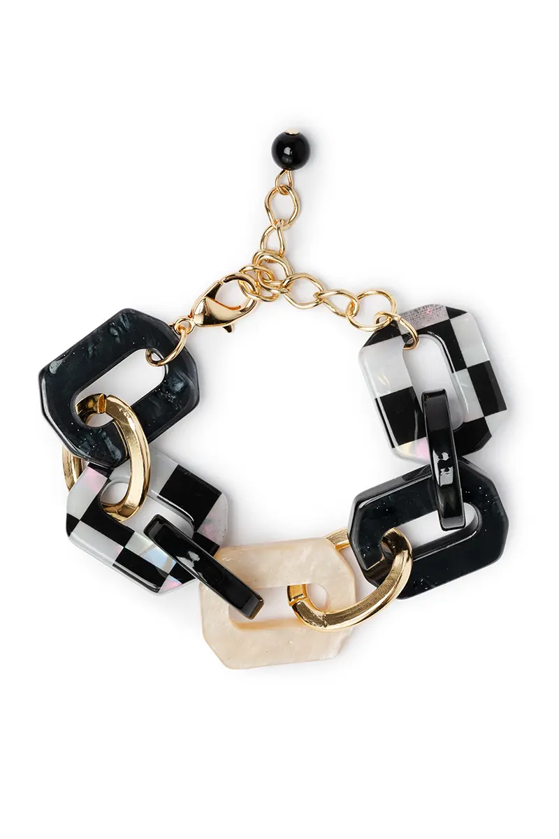 MYA ACCESSORIES | Bracciale a base quadrata in acrilico