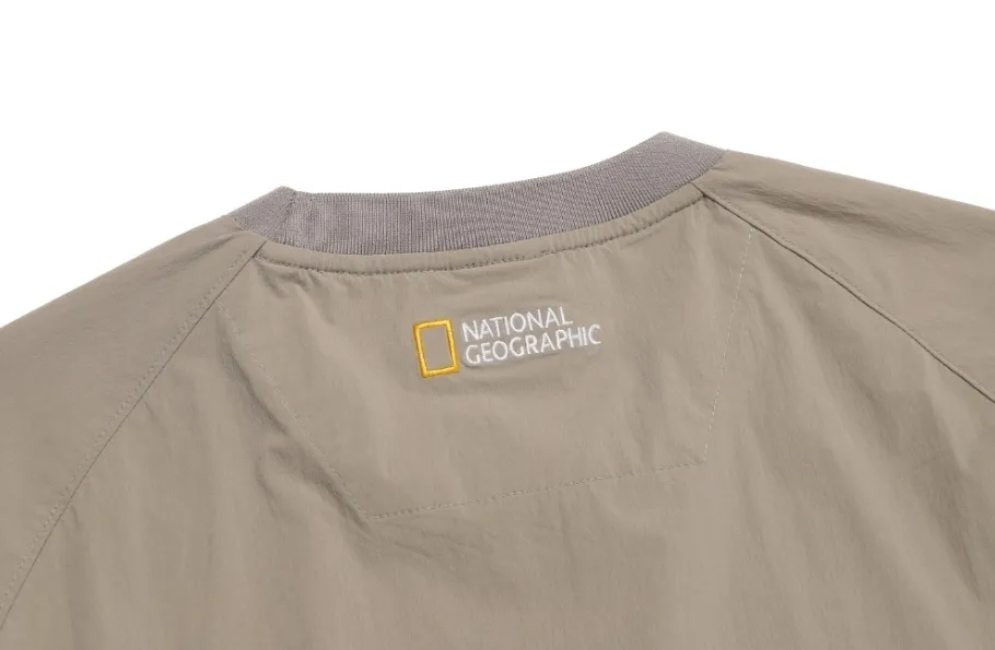 NATIONAL GEOGRAPHIC  |Street Style Long Sleeves Logo Sweatshirts